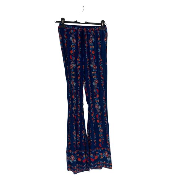 Flying Tomato High Waisted Boho a flare Leg Pants Women’s Small Resort Rayon - Picture 1 of 7